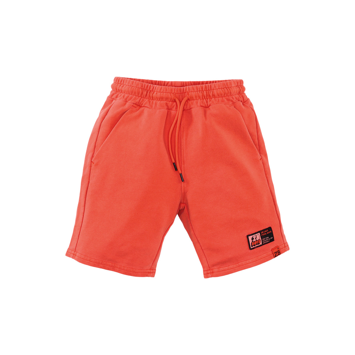 Jongens Garment Dye Shorts Bob van Z8 Kids in de kleur Vibrant flame in maat 152.