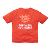 Jongens Heavy Jersey Tee Caz van Z8 Kids in de kleur Vibrant flame in maat 152-158.
