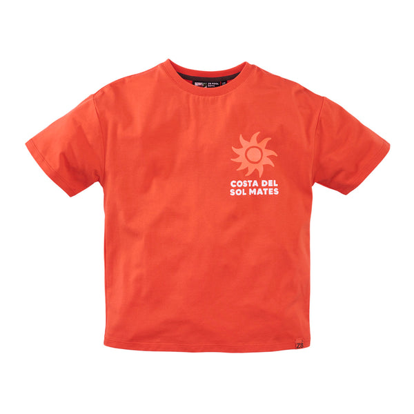Jongens Heavy Jersey Tee Caz van Z8 Kids in de kleur Vibrant flame in maat 152-158.