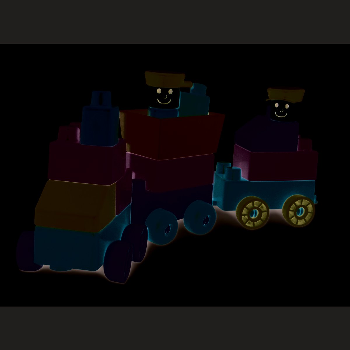 Edushape Mini Edu Trein in tas - 30 delig