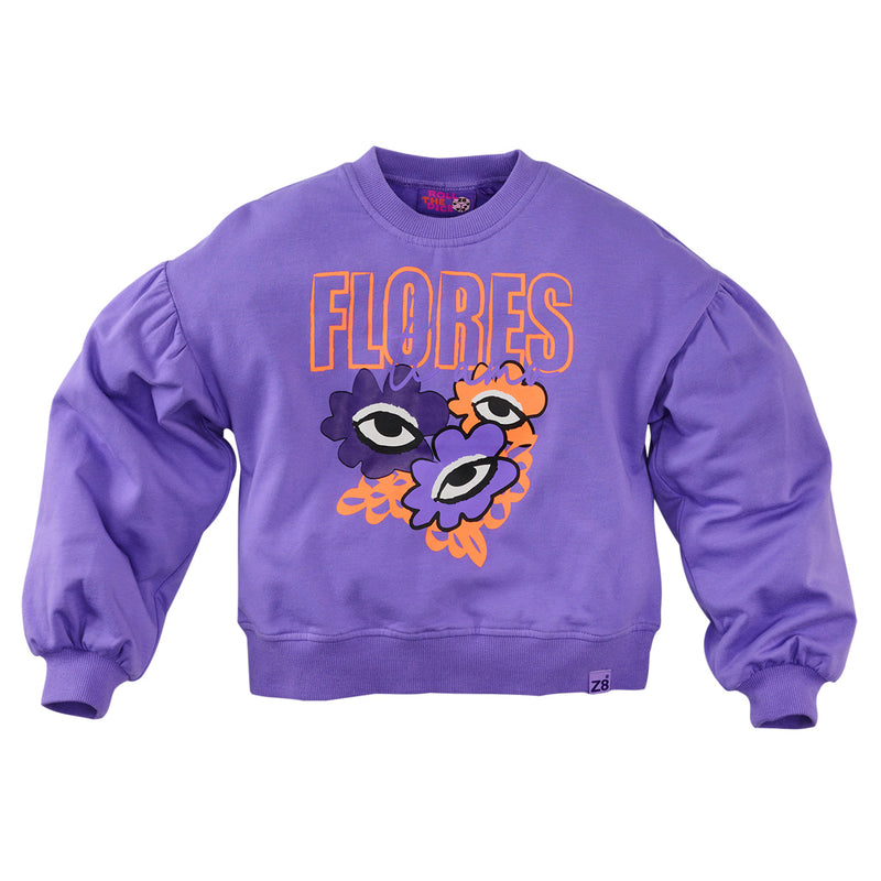 Meisjes Sweater Cerella van Z8 in de kleur Icy Lilac in maat 152-158.