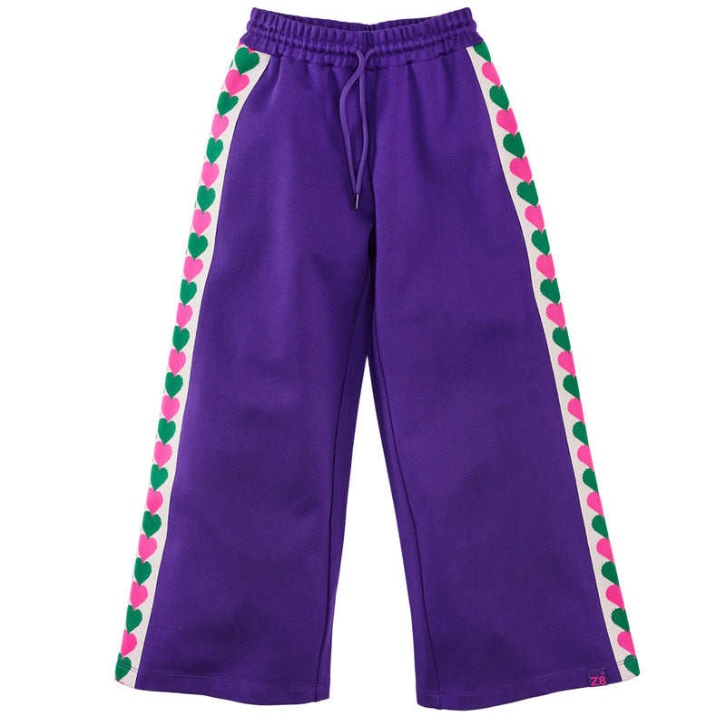 Meisjes Wide Leg Pants Charlita van Z8 in de kleur Purple Eclipse in maat 152.