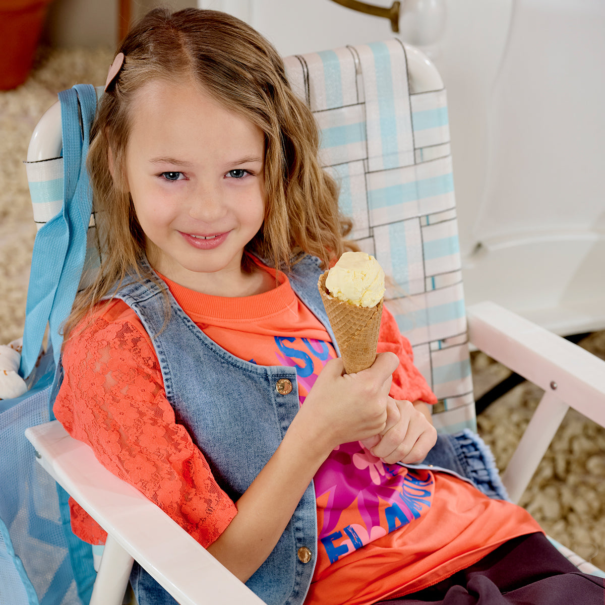 Meisjes Oversized Tee Davina van Z8 Kids in de kleur Living coral in maat 152-158.