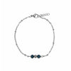 Armband Goud Obsidiaan - Zilver