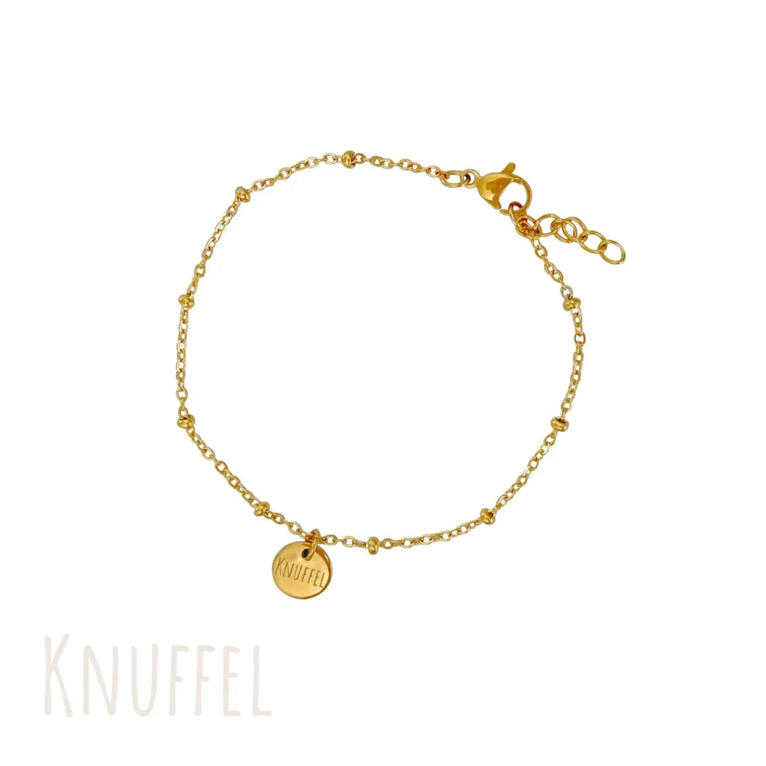 Knuffel Bedel Armband - Goud