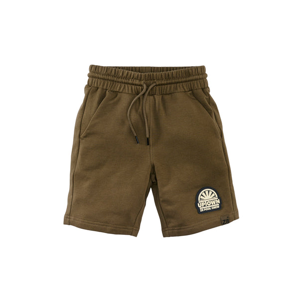 Jongens Sweat Shorts Elian van Z8 Kids in de kleur Golden moss in maat 152.