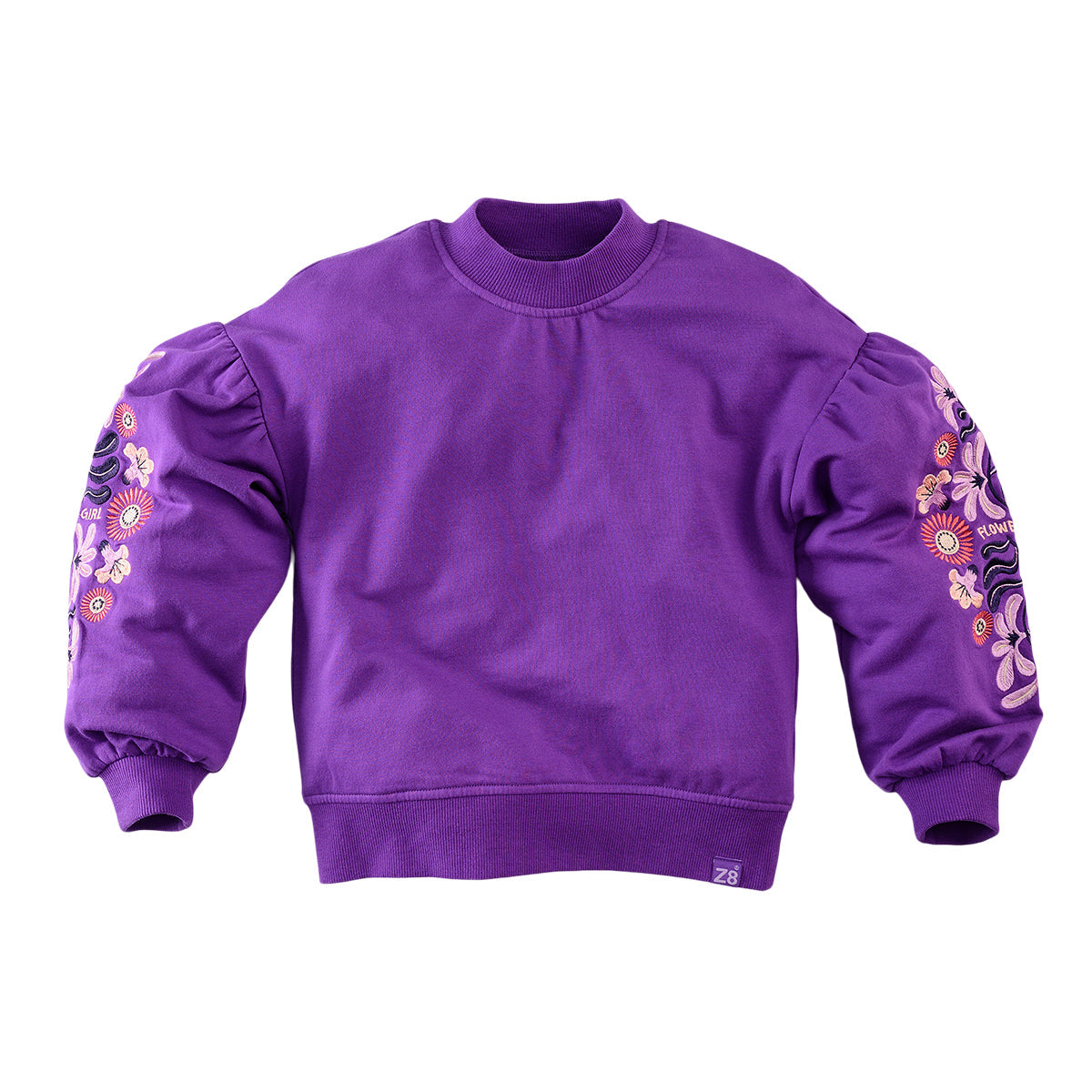 Meisjes Sweater Elvire van Z8 in de kleur Electric violet in maat 140-146.