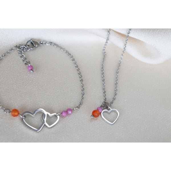 Liefdevol & Moedig Armbandje - Zilver