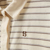 Meisjes CalliaSY LS T-shirt van Sofie Schnoor  in de kleur Off White Striped in maat 176.
