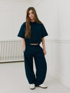 Meisjes BaraSY Sweatpants van Sofie Schnoor  in de kleur Navy Blue in maat 176.