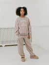 Meisjes ElinSY Sweatshirt van Sofie Schnoor  in de kleur Brown melange in maat 176.