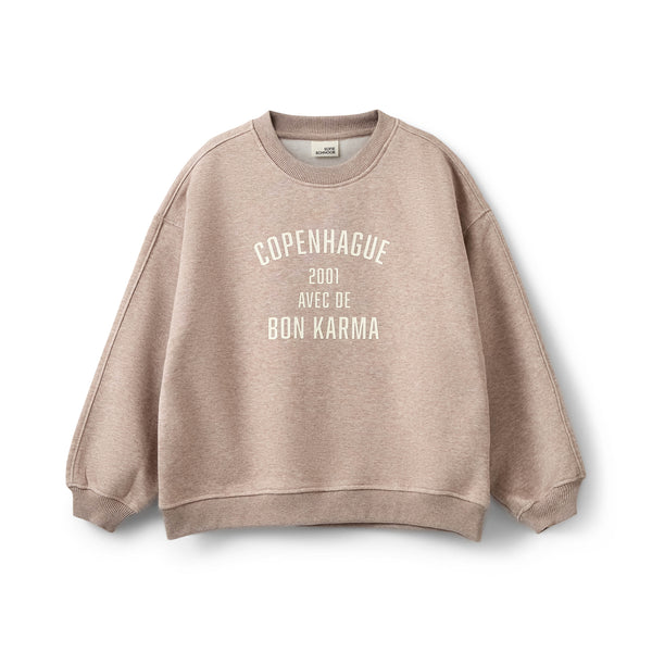 Meisjes ElinSY Sweatshirt van Sofie Schnoor  in de kleur Brown melange in maat 176.