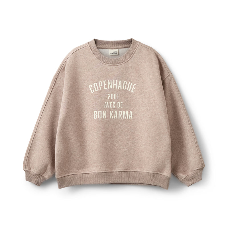 Meisjes ElinSY Sweatshirt van Sofie Schnoor  in de kleur Brown melange in maat 176.