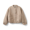 Meisjes FridaSY Jacket van Sofie Schnoor  in de kleur Deer Melange in maat 176.