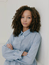 Meisjes NeyaSY Shirt van Sofie Schnoor  in de kleur Blue striped in maat 176.