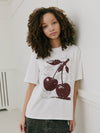 Meisjes ZenaSY T-shirt van Sofie Schnoor  in de kleur Off White in maat 176.