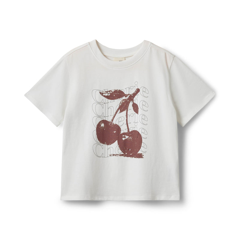 Meisjes ZenaSY T-shirt van Sofie Schnoor  in de kleur Off White in maat 176.