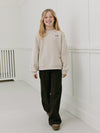 Meisjes ElinSY Sweat Shirt van Sofie Schnoor  in de kleur Fog in maat 176.