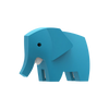 Halftoys - HALF WORLD 3D ELEPHANT