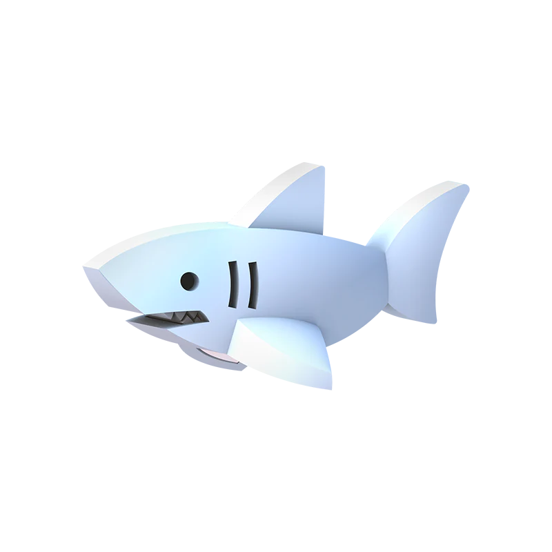 Halftoys - HALF WORLD 3D WHITE SHARK