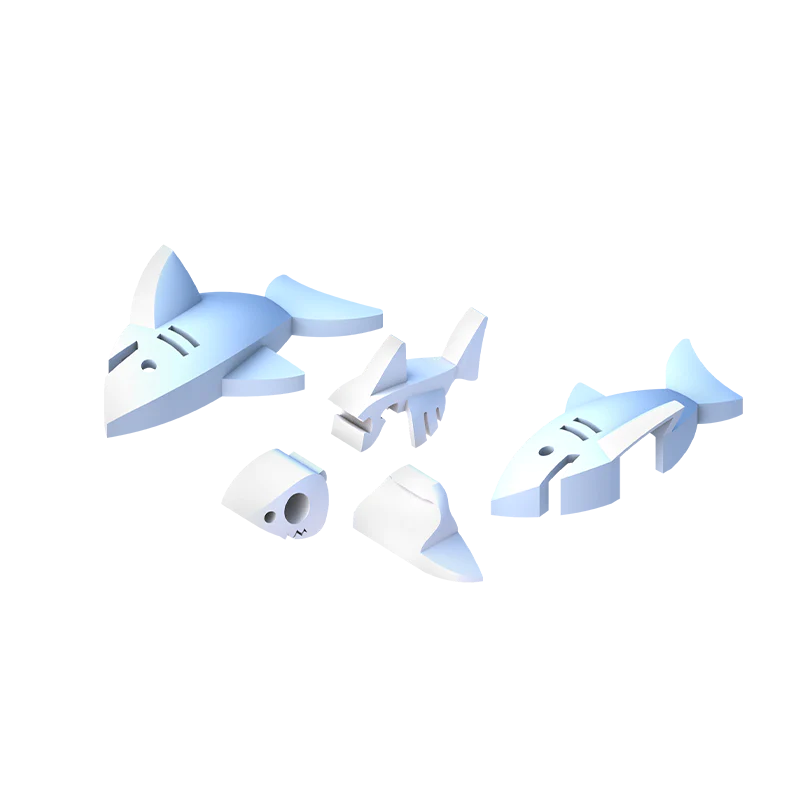 Halftoys - HALF WORLD 3D WHITE SHARK