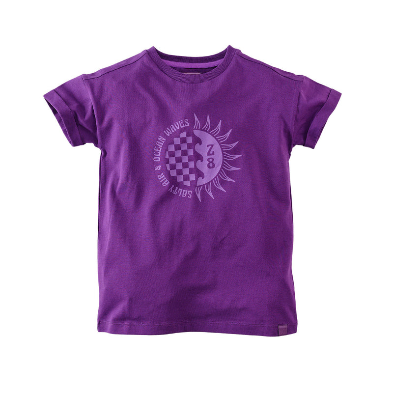 Jongens T-Shirt Hudson van Z8 in de kleur Purple phantom in maat 140-146.