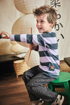 Jongens Longsleeve Isaac van Z8 Mini in de kleur Morning Violet in maat 116.