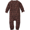 Meisjes Playsuit Isha  van Z8 Newborn in de kleur Amber Brown AOP in maat 68.