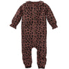 Meisjes Playsuit Isha  van Z8 Newborn in de kleur Amber Brown AOP in maat 68.