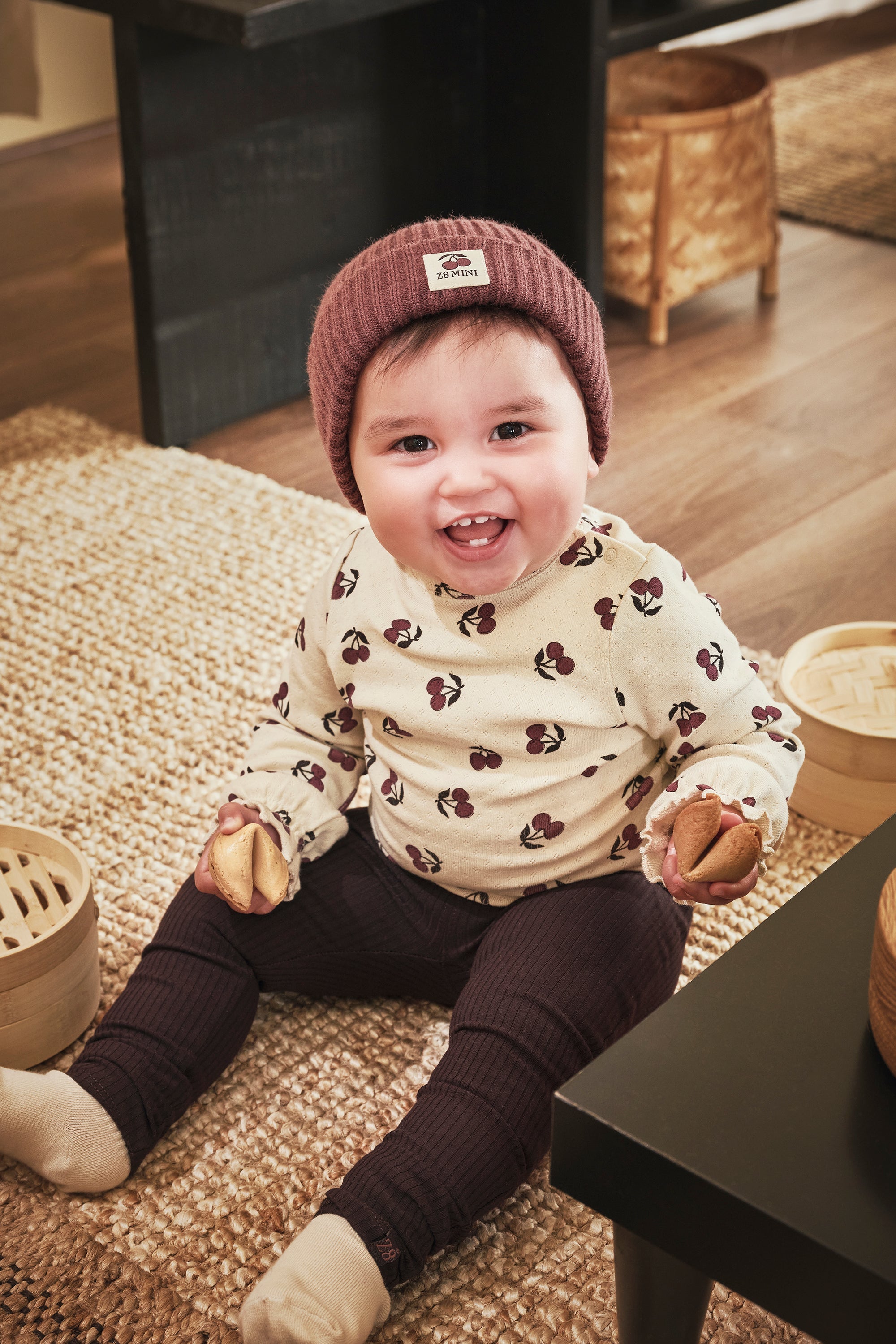 Meisjes Legging Jaley  van Z8 Mini in de kleur Brown Stone in maat 116.