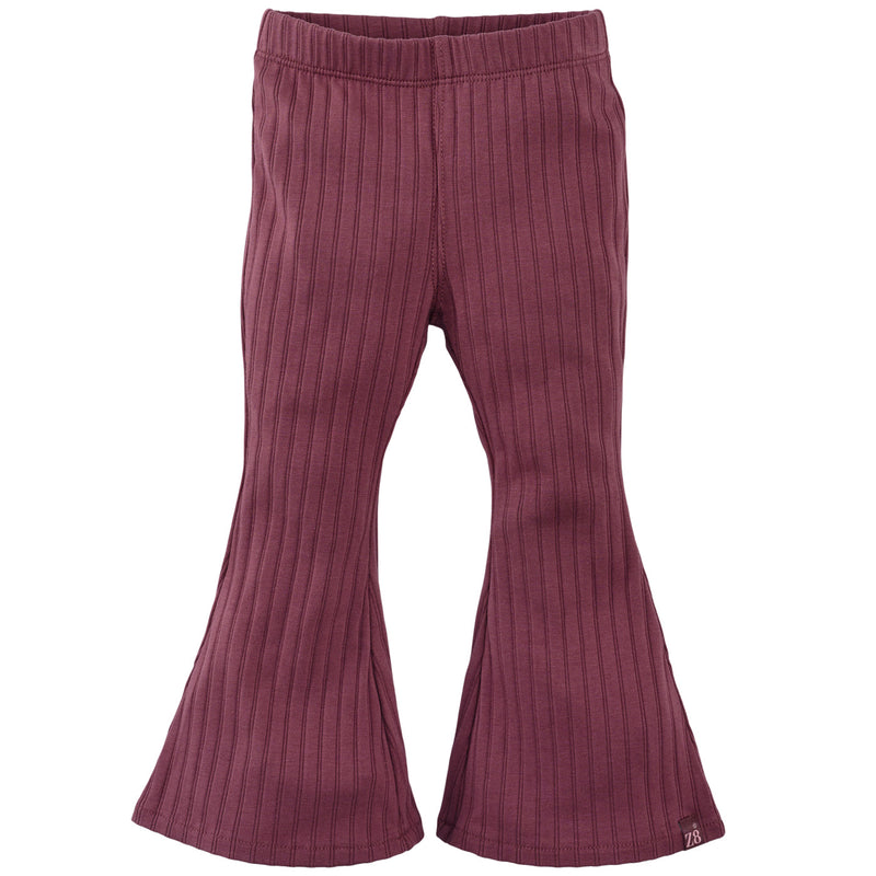 Meisjes Flared Pants Jolieke van Z8 Mini in de kleur Spicy Mauve in maat 116.