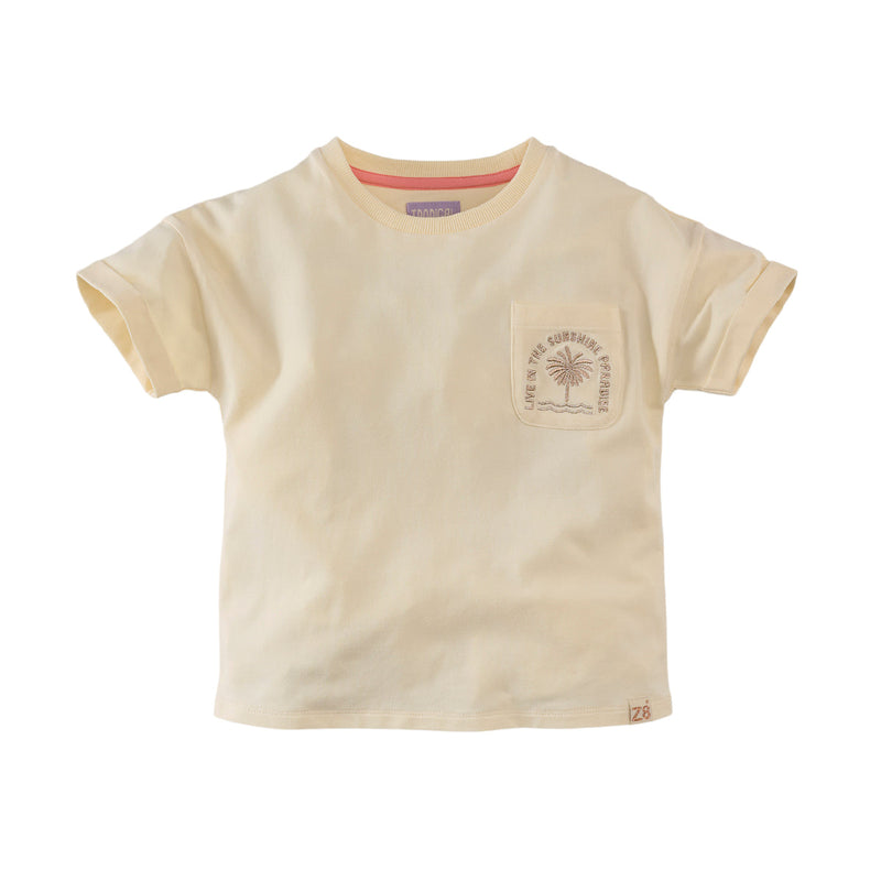 Meisjes Short Sleeve Joly van Z8 in de kleur Cloud cream in maat 140-146.