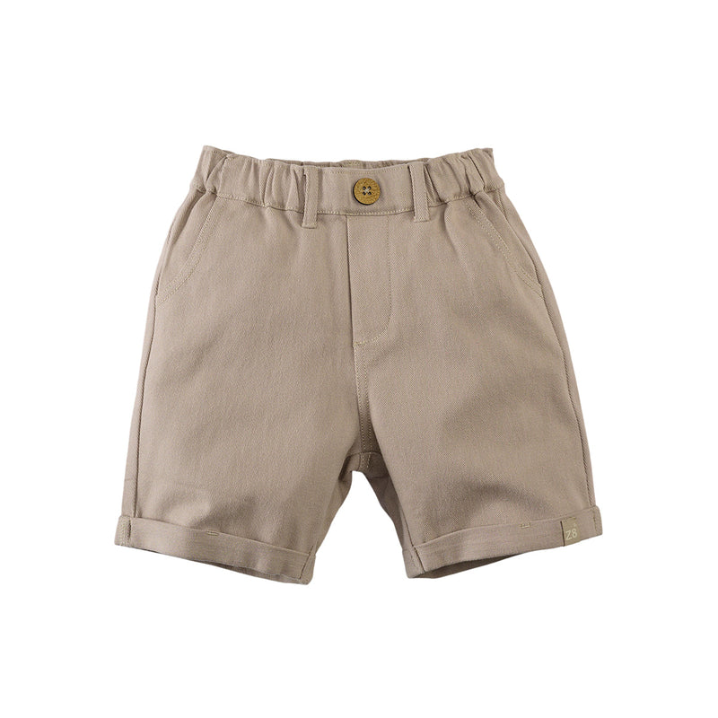 Jongens Twill Shorts Kimo van Z8 in de kleur Sandy beach in maat 140.