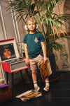 Jongens Twill Shorts Kimo van Z8 in de kleur Sandy beach in maat 140.