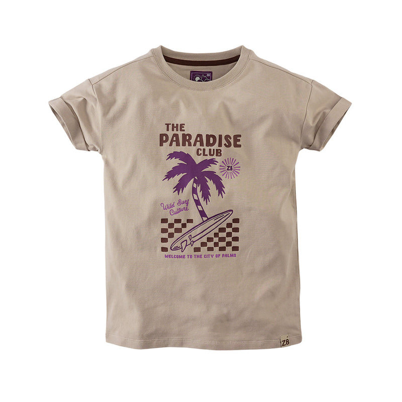 Jongens T-Shirt Kylian van Z8 in de kleur Sandy beach in maat 140-146.