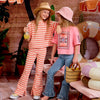 Meisjes Structure Flared Pants Lauren van Z8 Kids in de kleur Lovely lemon in maat 152.