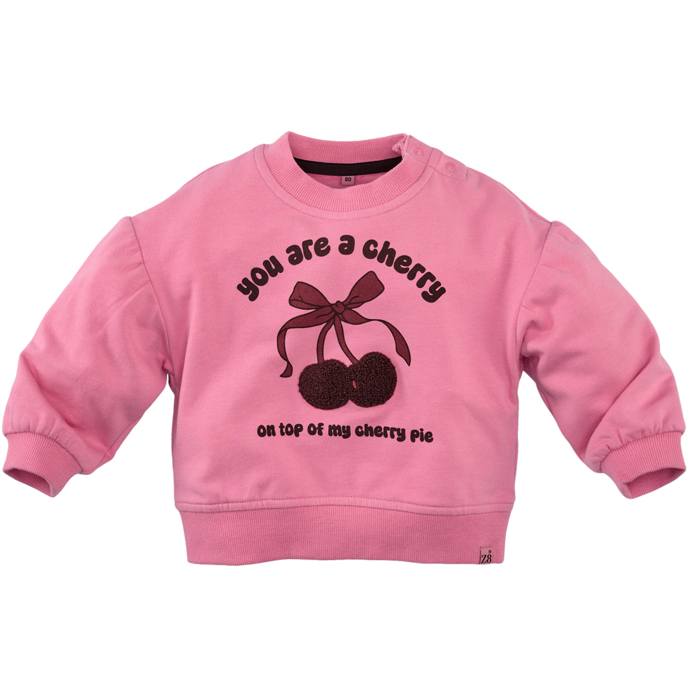 Meisjes Sweater Lichelle van Z8 Mini in de kleur Wild Rose in maat 116.