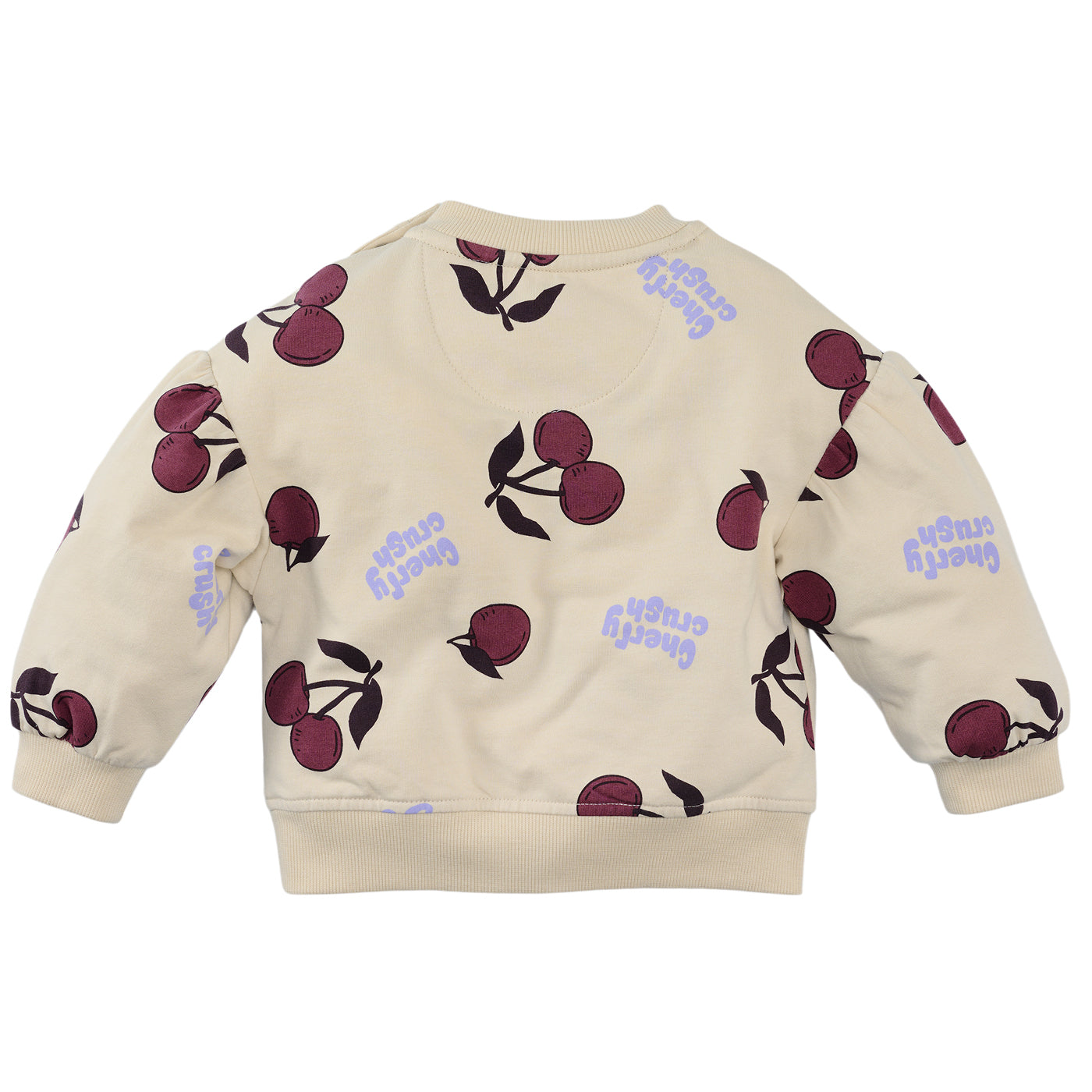 Meisjes Sweater Liefe van Z8 Mini in de kleur Vanilla Cream AOP in maat 116.