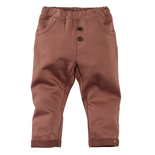 Jongens Twill Pants Lieuwe van Z8 Mini in de kleur Amber Brown  in maat 116.