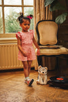Meisjes Playsuit Marly van Z8 in de kleur Tropical peach/AOP in maat 140-146.