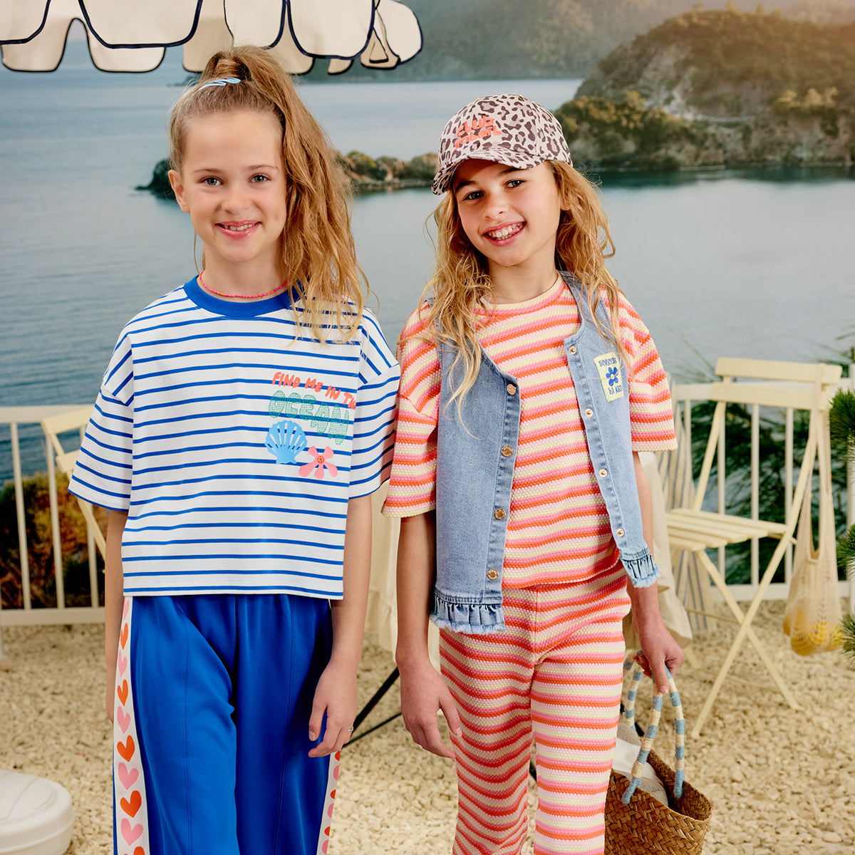 Meisjes Cropped Tee Mint van Z8 Kids in de kleur Bright white in maat 152-158.