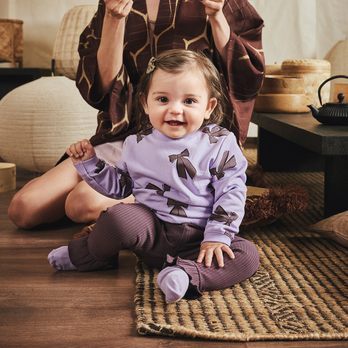 Meisjes Leggings Miracle van Z8 Newborn in de kleur Frosted Plum in maat 74.