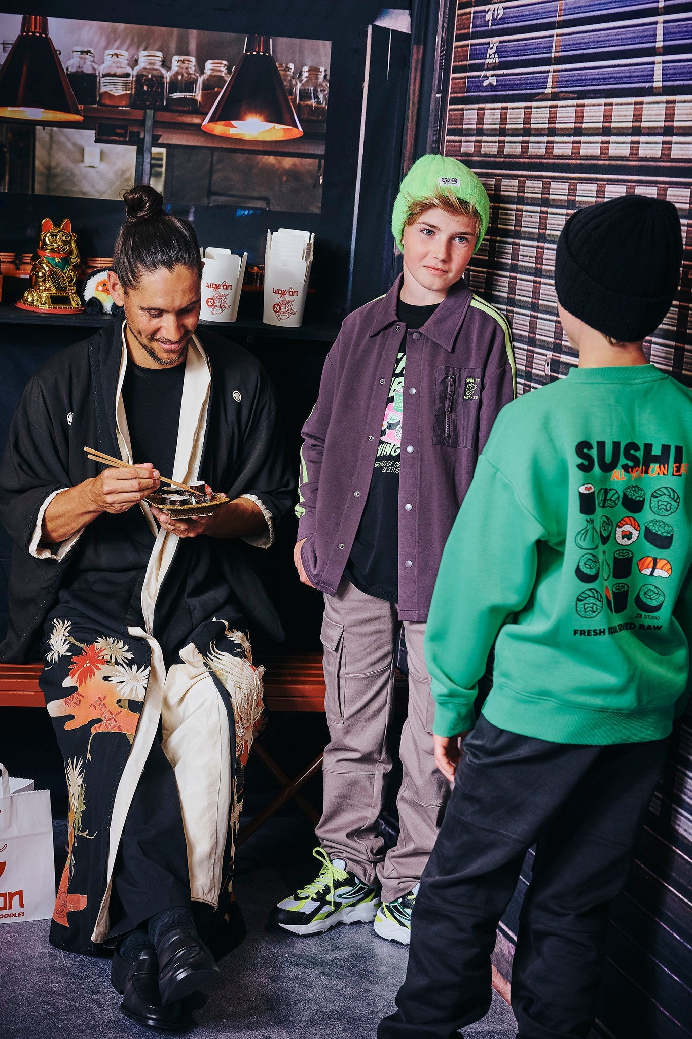 Jongens Sweater Misja van Z8 in de kleur Buzzing Frog in maat 152-158.