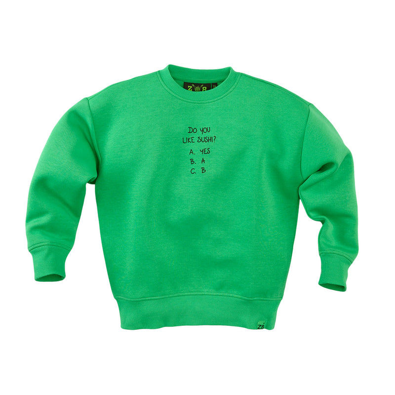 Jongens Sweater Misja van Z8 in de kleur Buzzing Frog in maat 152-158.