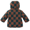 Jongens Teddy Jacket Naim van Z8 Newborn in de kleur Amber Brown in maat 74.