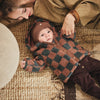 Jongens Teddy Jacket Naim van Z8 Newborn in de kleur Amber Brown in maat 74.