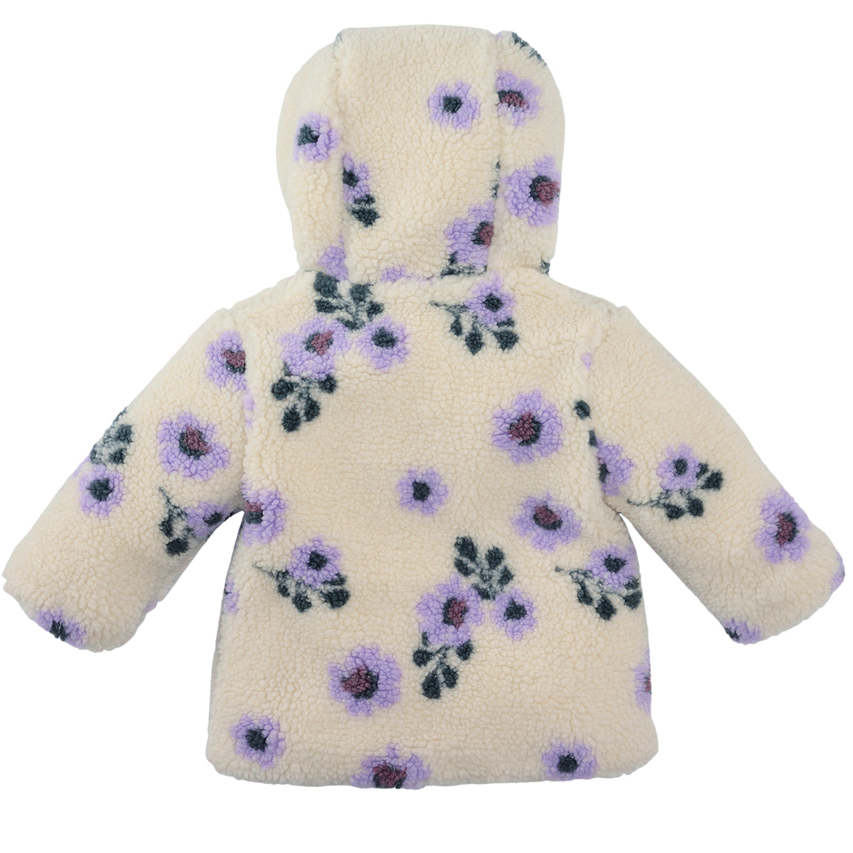 Meisjes Teddy Jacket Nayla van Z8 Newborn in de kleur Vanilla Cream AOP in maat 74.