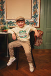 Jongens Sweater Otello van Z8 in de kleur Cloud cream in maat 140-146.