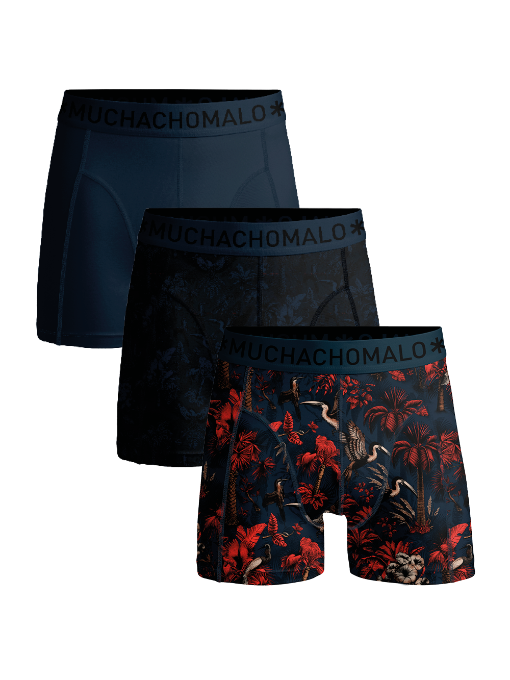 Muchachomalo Boxer 3-pack Print / Solid