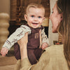Jongens Longsleeve Quirijn van Z8 Newborn in de kleur Vanilla Cream AOP in maat 74.